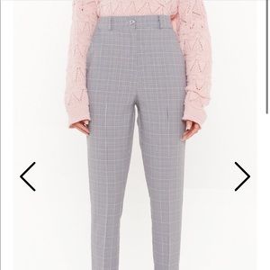 Nasty Gal Plaid Pants